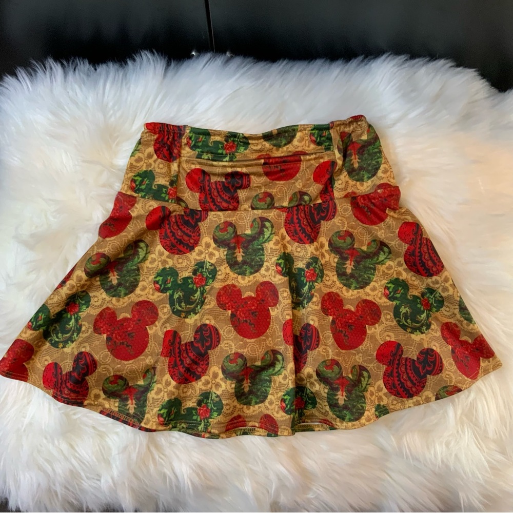 Disney Mickey Mouse Christmas Sparkle Skirts (Boulder Athletic) Swing Skirt